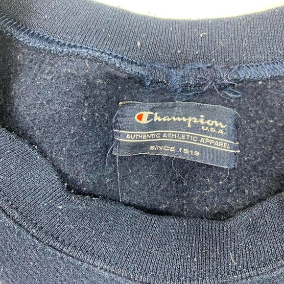 Champion Blue White Full Sleeve Sweatshirt Size Mens M - Picture 2 of 3